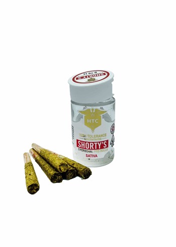 High Tolerance -Shorty’s 5 personal infused pre-rolls Sativa - GUAVA LIME
