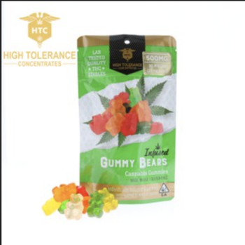 THC Infused Sweet Gummy Bears Gluten- free500mg