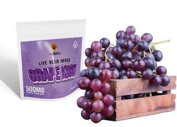 500mg Grape Kush live resin gummy